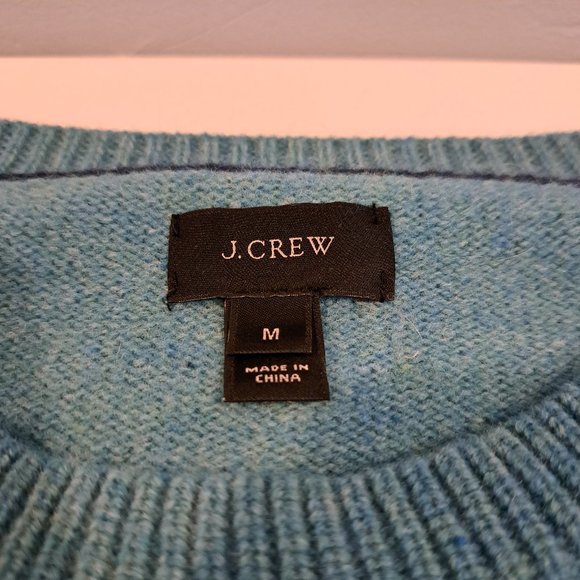 J. Crew 100% Lambs Wool Men's Medium Crew Neck Sweater Style 15676 - Picture 2 of 15